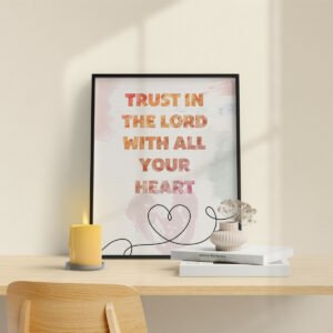 Mẫu thiết kế Trust in the Lord