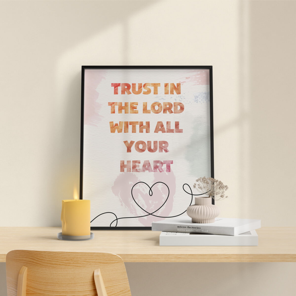 Mẫu thiết kế Trust in the Lord