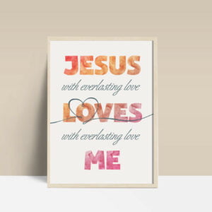 Mẫu thiết kế Jesus Loves Me