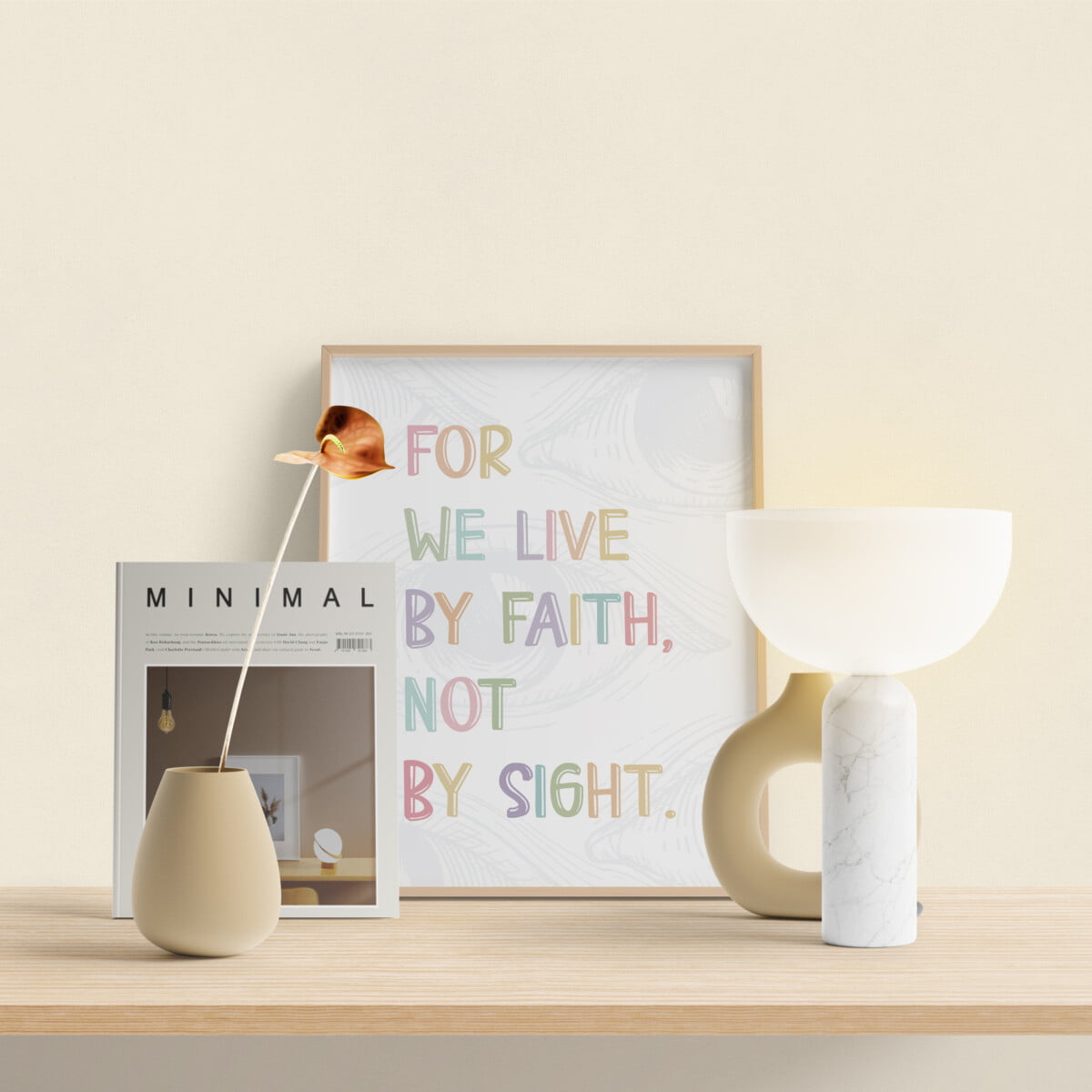 Mẫu thiết kế Live by Faith