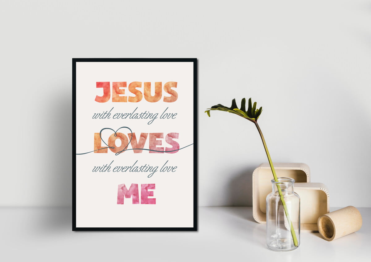 Mẫu thiết kế Jesus Loves Me - Ảnh 4