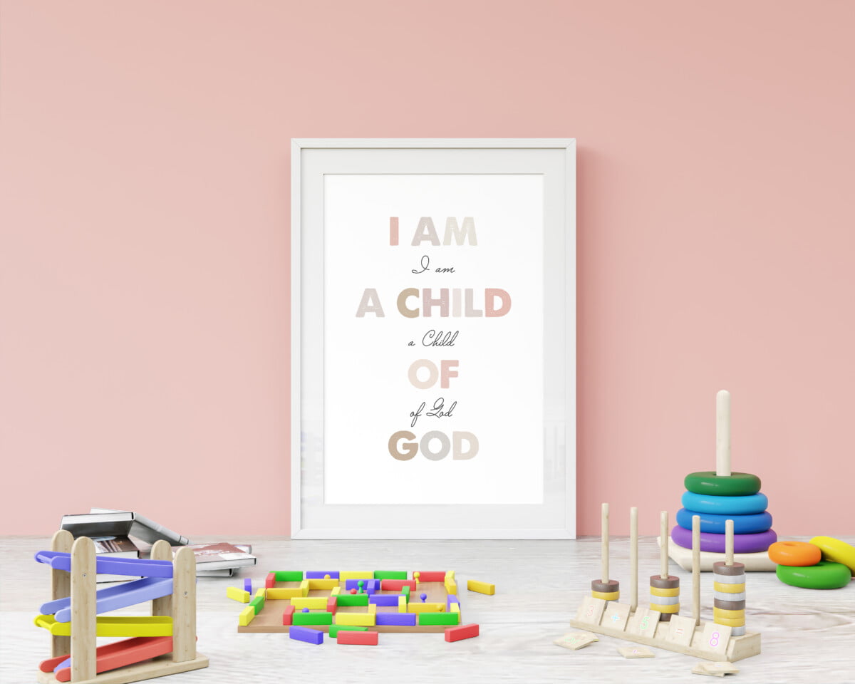 Mẫu thiết kế I am a Child of God