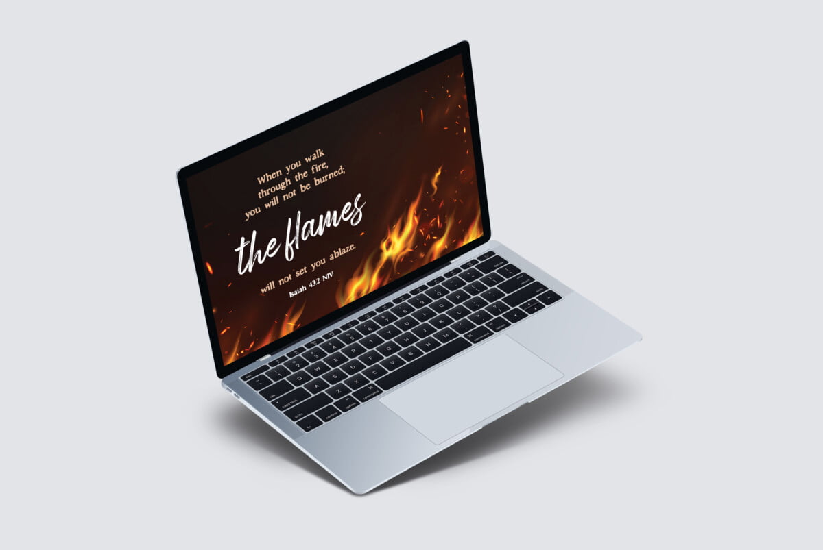 Mẫu thiết kế câu Kinh Thánh treo tường - Ê-sai 43:2 (Tiếng Anh) - Ảnh 6