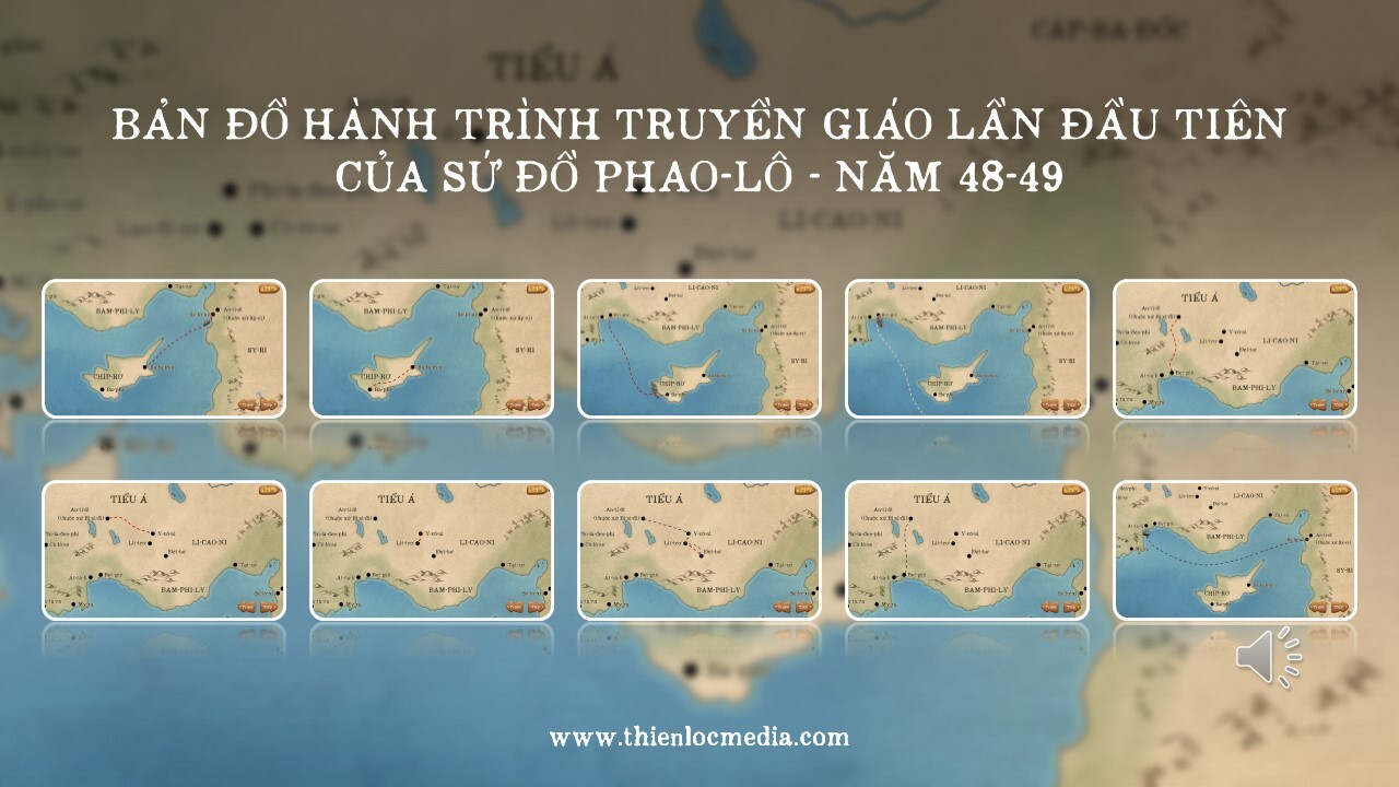 PowerPoint Hành trình truyền giáo lần đầu tiên của sứ đồ Phao-lô